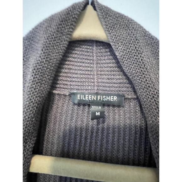 Eileen‎ Fisher Women’s Short Sleeve Open Cardigan Silk Cotton Blend Size Medium - Picture 3 of 6
